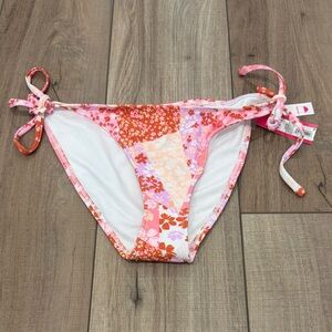 Xhilaration Pink and Orange Floral Bikini Bottom